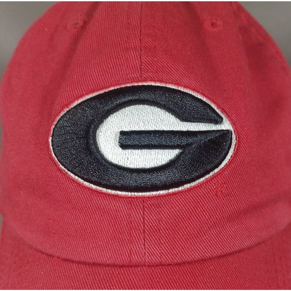 Georgia Bulldogs Hat Red Strapback Embroidered Logo Twins Enterprise Vintage - Picture 2 of 5